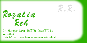 rozalia reh business card